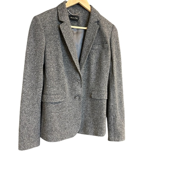 Massimo Dutti Charcoal Suit Jacket - Picture 1 of 15